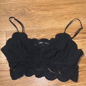 Zara black croptop